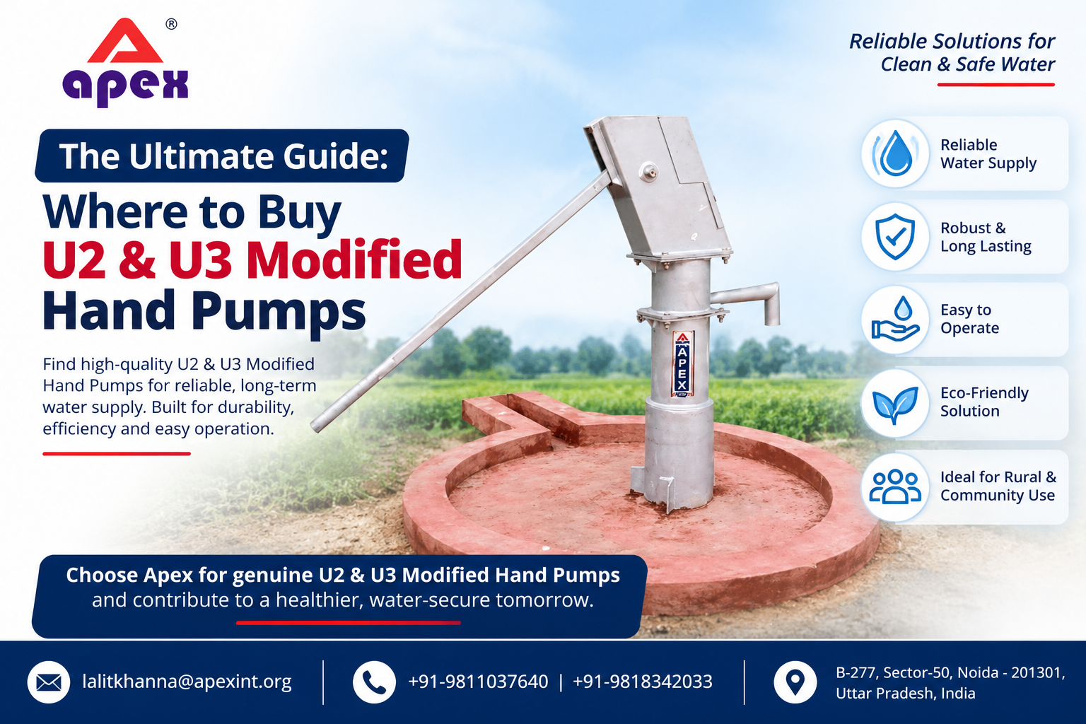 Where to Buy U2 & U3 Modified Hand Pumps